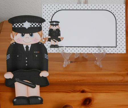 3D on the Shelf Card Kit - Police Sergeant Sally by Joan Prince