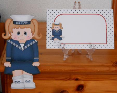 3D on the Shelf Card Kit - Sea Cadet Sharon by Joan Prince