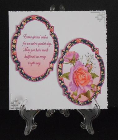 Lilac & Peach Rose Toppers with Verses by Joan Prince