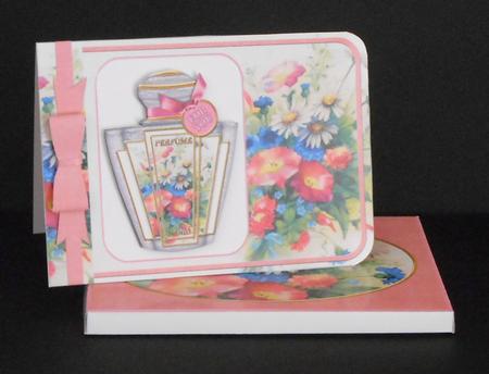 Painted Wildflowers Pink Perfume Presentation Box by Joan Prince