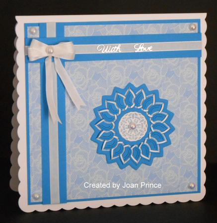 Tulle Lace Rose 1 - Set of 12 Backing Papers by Joan Prince