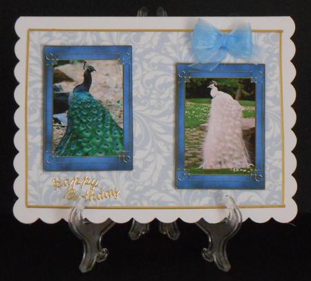 Peacocks Tags / Mini-cards by Joan Prince