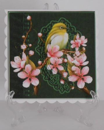 Cherrished Blossoms Topper with Oval Pyramid Layers by Joan Prince