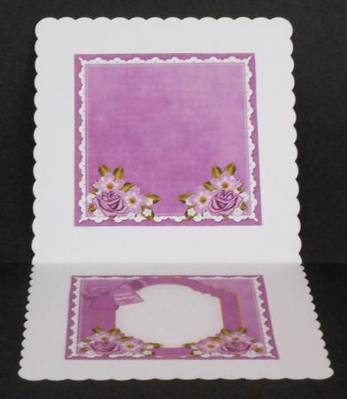 Lavender View Happy Birthday to Fit 6in Folded Insert by Joan Prince