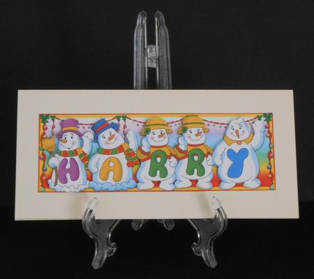Snowmen Names Large DL- Harry by Joan Prince