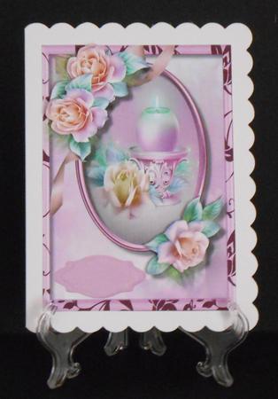 Beautiful Cerise Candle , 3 by Joan Prince