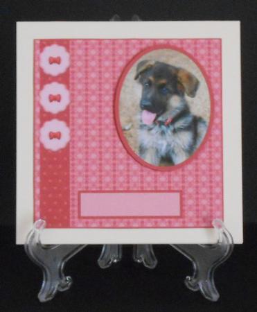 Cute Dog Card Front by Joan Prince