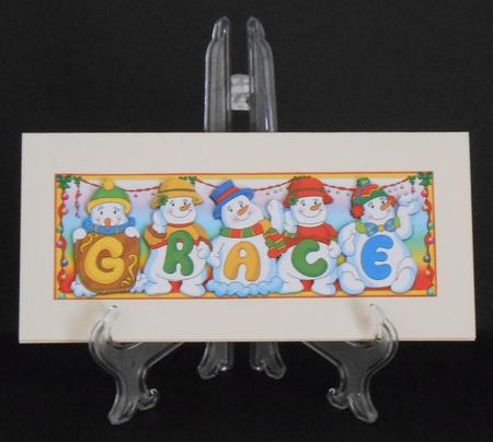 Snowmen Names Large DL - Grace by Joan Prince