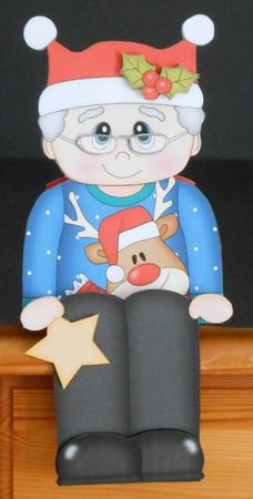 3D on the Shelf Card Kit - Christmas Jumper Old Man by Joan Prince