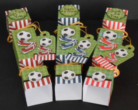 3D Football Cracker Gift Favour Boxes by Joan Prince