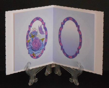 Insert with Blue Roses by Joan Prince