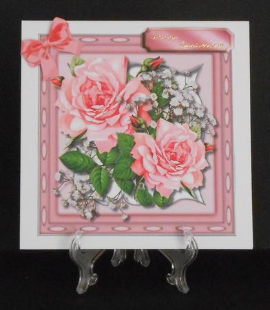 Stunning Pink Roses in a Kadaire Frame  by Joan Prince