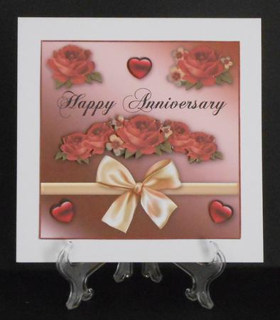 Anniversary Card Front 7x7 by Joan Prince