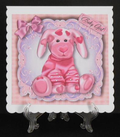 Gorgeous Pale Pink Teddy Bear 8x8 by Joan Prince