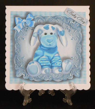 Gorgeous Baby Boy Teddy Bear 8x8 by Joan Prince