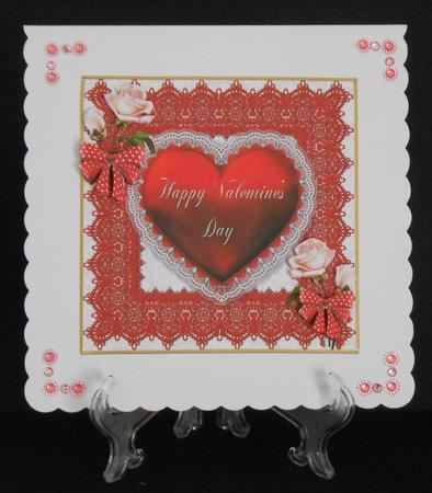 Valentine's Day Love Hearts and Lace by Joan Prince