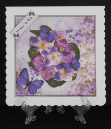 Violets and Butterflies Mini Kit by Joan Prince