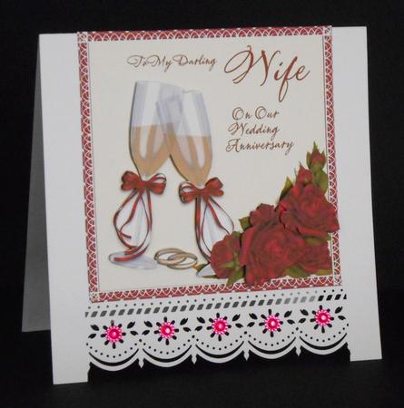Wife Wedding Anniversary Card by Joan Prince