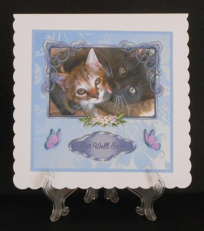 Kitten Friends 7 x 7 Card by Joan Prince
