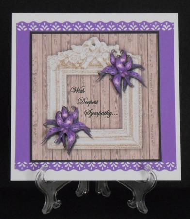 Sympathy Purple Orchids by Joan Prince
