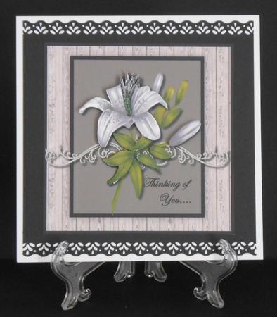 Sympathy White Lilies by Joan Prince