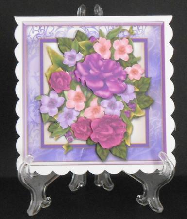 Lilac Bouquet Multi Occasion Card Front by Joan Prince