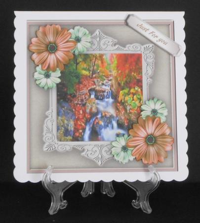 Lovely Fountain and Daisys by Joan Prince