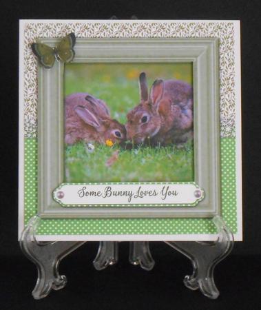 Bunny Frame Card 1 by Joan Prince