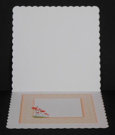 Poppies in a Frame Insert by Joan Prince