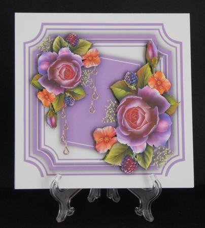 8x8 Mini Kit, Lilac Roses and Fruits by Joan Prince