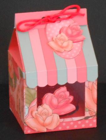 3D Time for Roses Milk Carton Cupcake or Treat Box Mini Kit by Joan Prince
