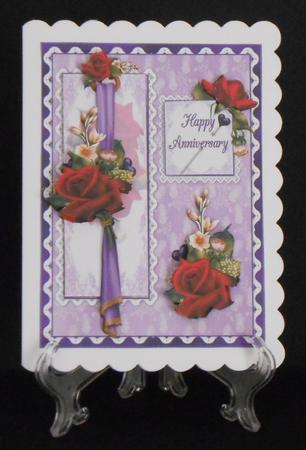 Happy Anniversary Red Velvet Roses 2 by Joan Prince