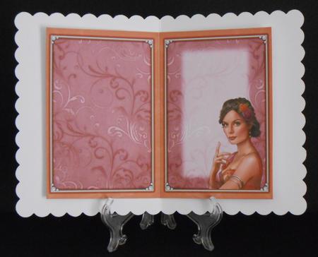 Art Deco Lady Athena Peach Insert by Joan Prince