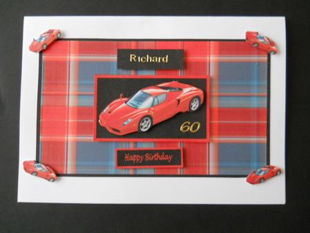 Red Sports Car Birthday by Joan Prince