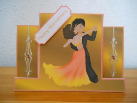 Peachy Couple Staggerfold by Joan Prince