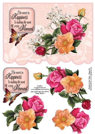 Croocked Scallops Card Front and Tags Template - Cu4cu by Lady Rosemary Warboys