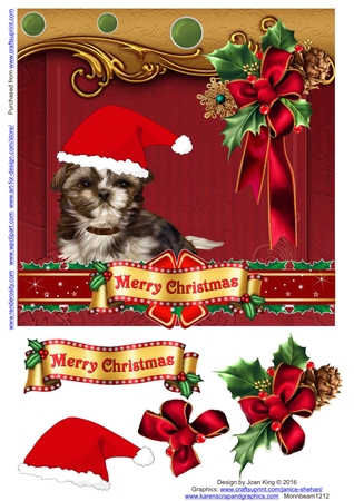 CHRISTMAS BORDER RIBBONS  CLIPART SCRAPBOOK DESIGNER by Lady Rosemary Warboys