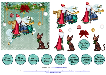 Blue & Green Grunge Texture Paper Backgrounds Kit 3 by Lady Rosemary Warboys