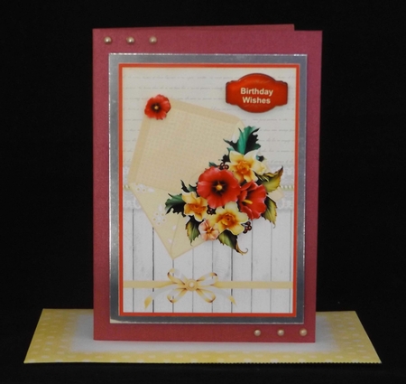 Envelope of flowers cream by Lady Rosemary Warboys