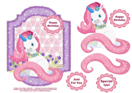 White Unicorns Clipart AMB-1381 by Lady Rosemary Warboys