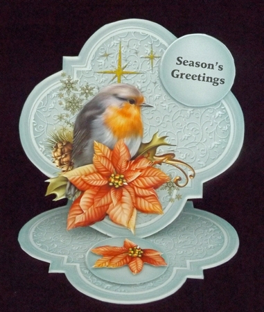 Robin Redbreast easel card kit by Lady Rosemary Warboys