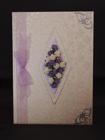 Metallic Flowers Matching Backing Paper by Lady Rosemary Warboys