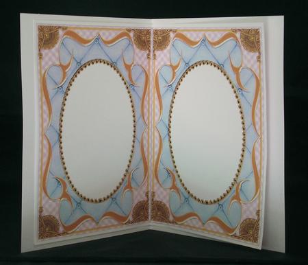 New Baby Fancy Bracket 7x5in Matching Card Insert by Lady Rosemary Warboys