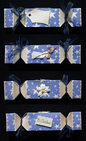 Gold Stars Cracker Shaped Treat or Favour Box by Lady Rosemary Warboys