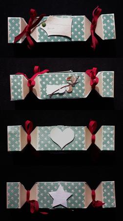 Gold Polka Dots Cracker Shaped Treat or Favour Box by Lady Rosemary Warboys