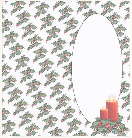 Christmas Candles Insert for Dl (white 3) by Lady Rosemary Warboys