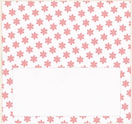 Christmas Snowflakes Insert for Dl (red 3) by Lady Rosemary Warboys