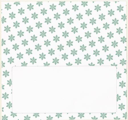 Christmas Snowflakes Insert for Dl (green 3) by Lady Rosemary Warboys