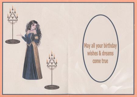 Birthday Fairy Insert by Lady Rosemary Warboys