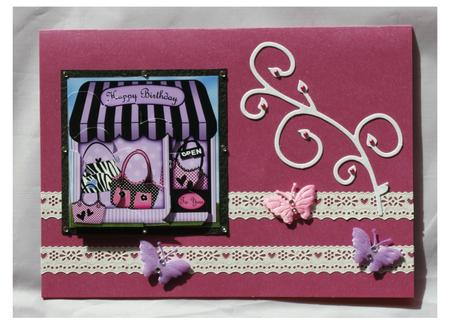 The Little Handbag Shop Shell Edged Corner Side Stacker by Lady Rosemary Warboys